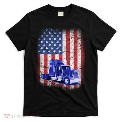 Vintage American Trucker USA Flag T-Shirt