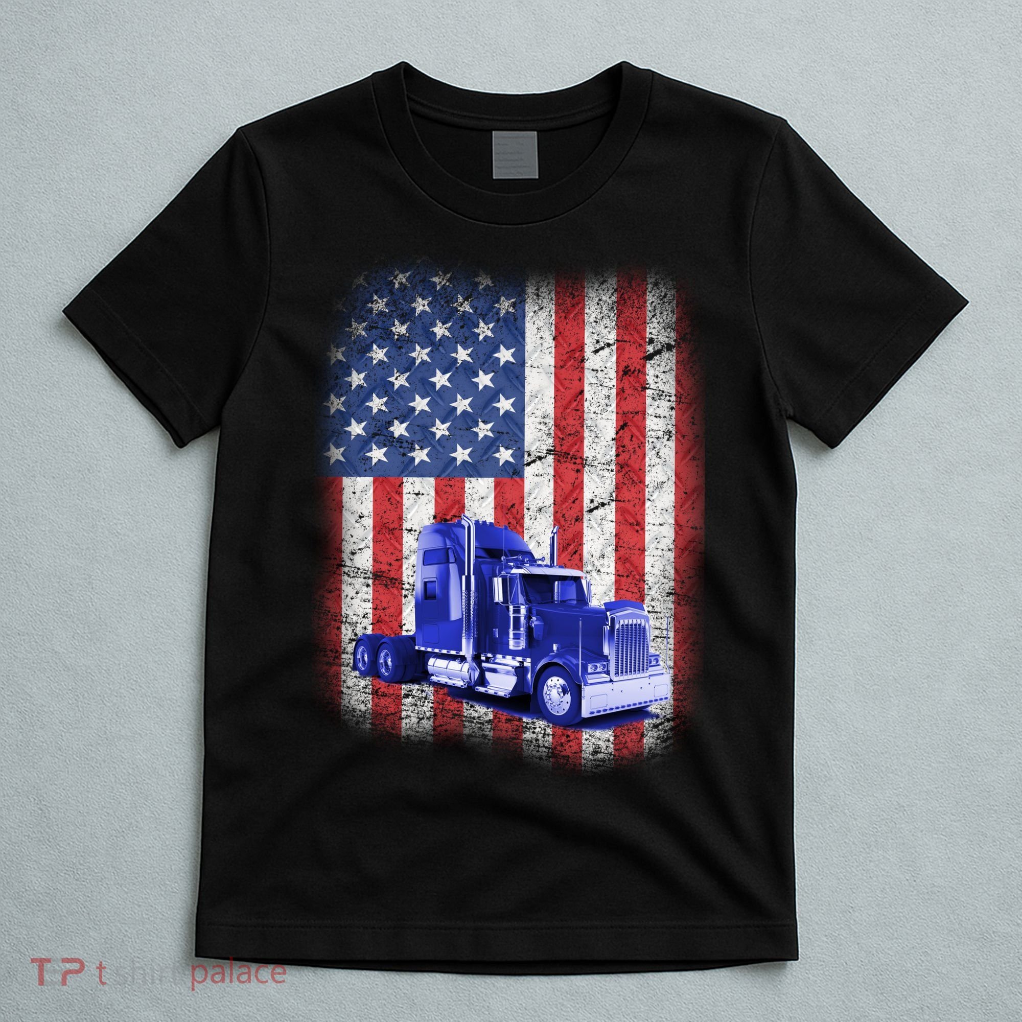 Vintage American Trucker USA Flag T-Shirt