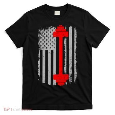 Vintage American Weight Training Flag T-Shirt