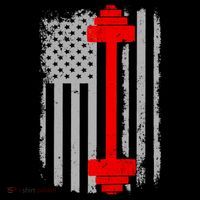 Vintage American Weight Training Flag T-Shirt thumb 7