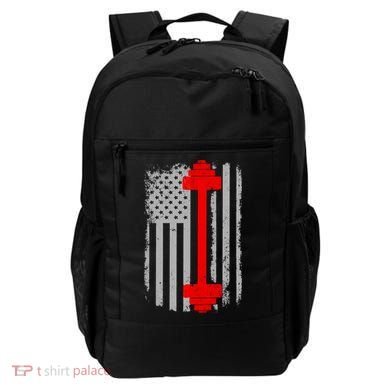 Vintage American Weight Training Flag Backpack