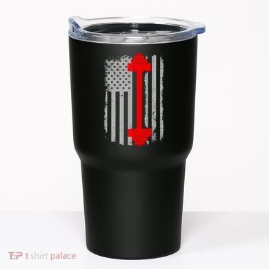 Vintage American Weight Training Flag Tumbler