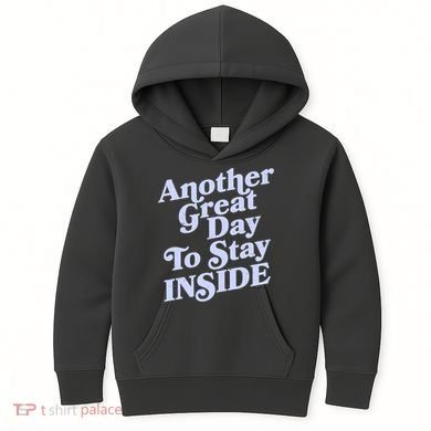 Vintage Another Great Day To Stay Inside Kids Hoodie