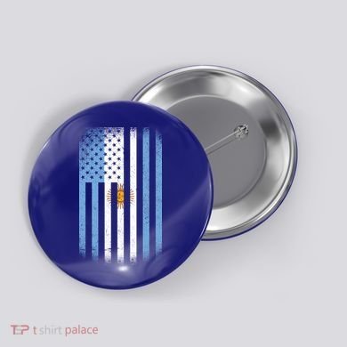 Vintage Argentina Flag Button