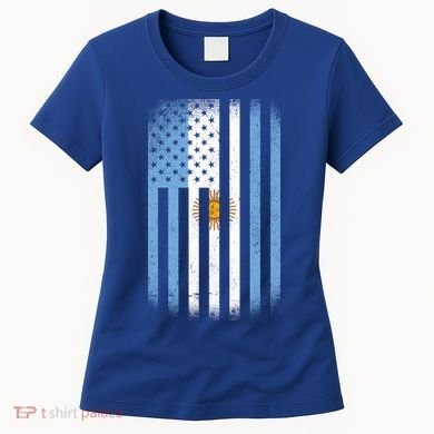 Vintage Argentina Flag Women's T-Shirt
