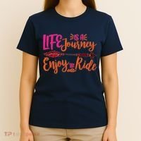 Vintage Arrow Life Is A Journey Enjoy The Ride T-Shirt thumb 4