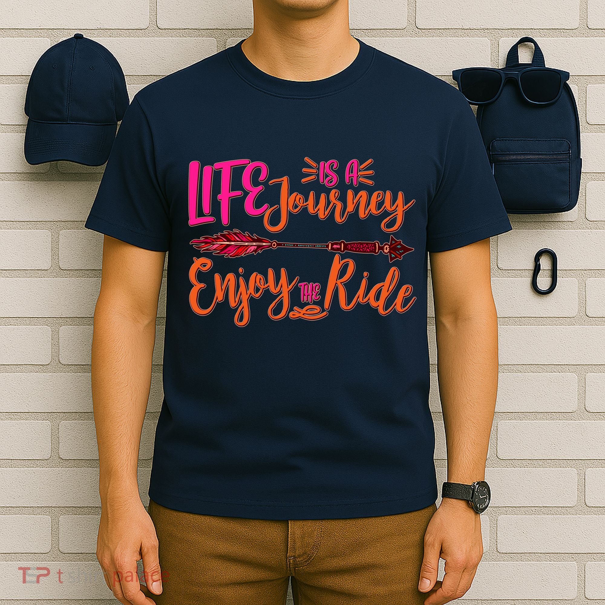 Vintage Arrow Life Is A Journey Enjoy The Ride T-Shirt