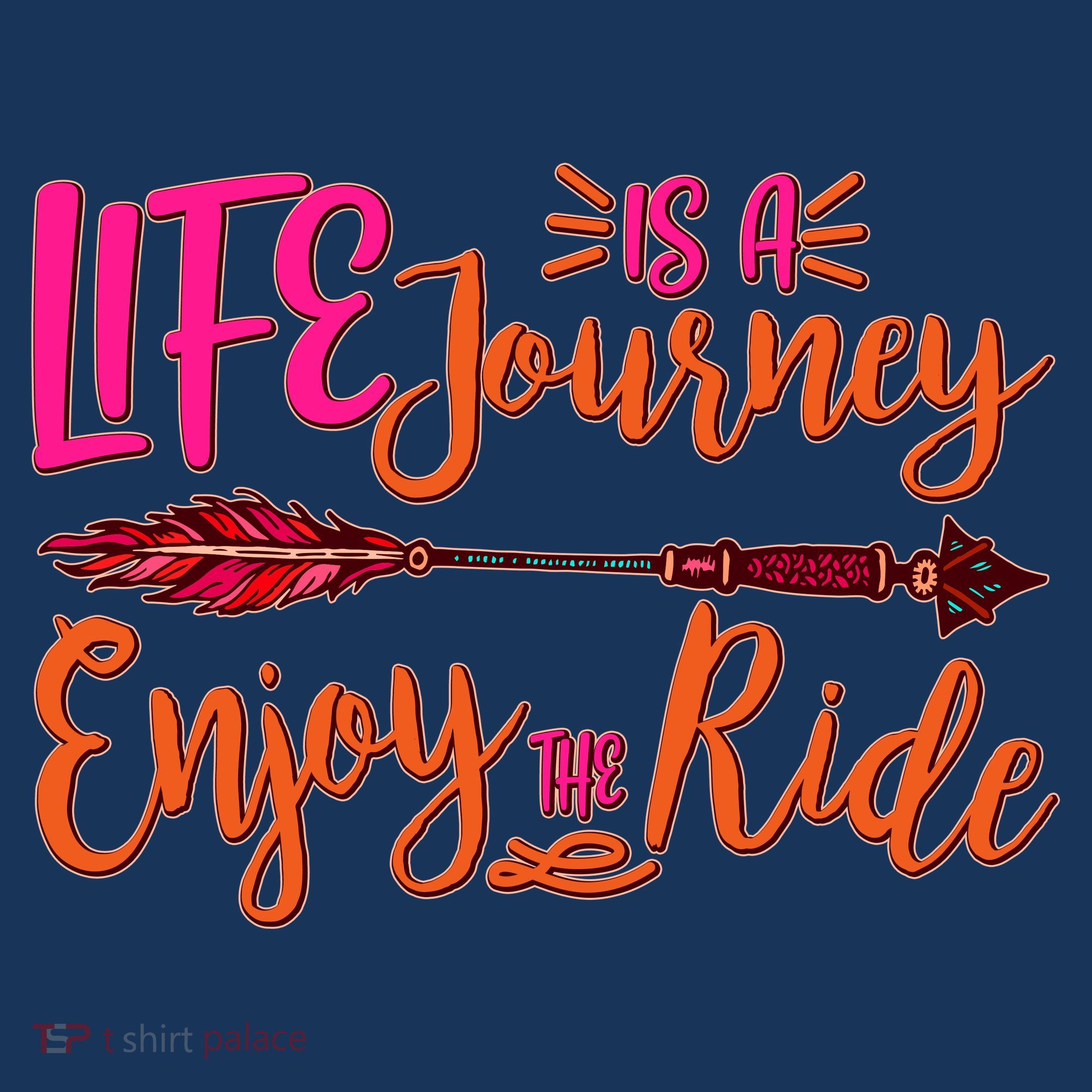 Vintage Arrow Life Is A Journey Enjoy The Ride T-Shirt