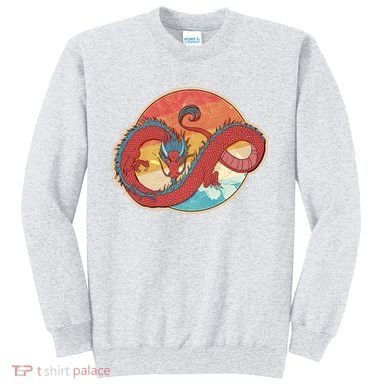 Vintage Asian Dragon Emblem Sweatshirt