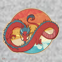 Vintage Asian Dragon Emblem T-Shirt thumb 7