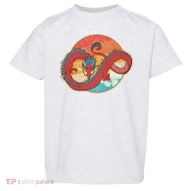 Vintage Asian Dragon Emblem Toddler T-Shirt