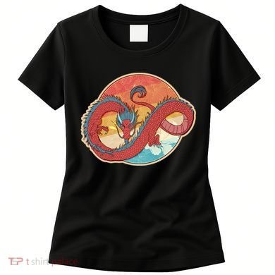 Vintage Asian Dragon Emblem Women's T-Shirt