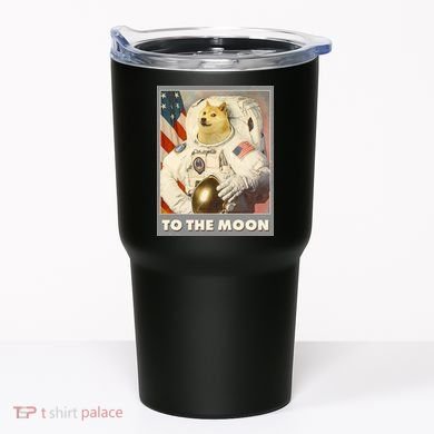 Vintage Astronaut Doge To The Moon Meme Tumbler