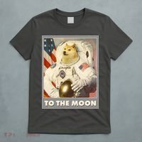 Vintage Astronaut Doge To The Moon Meme T-Shirt thumb 5