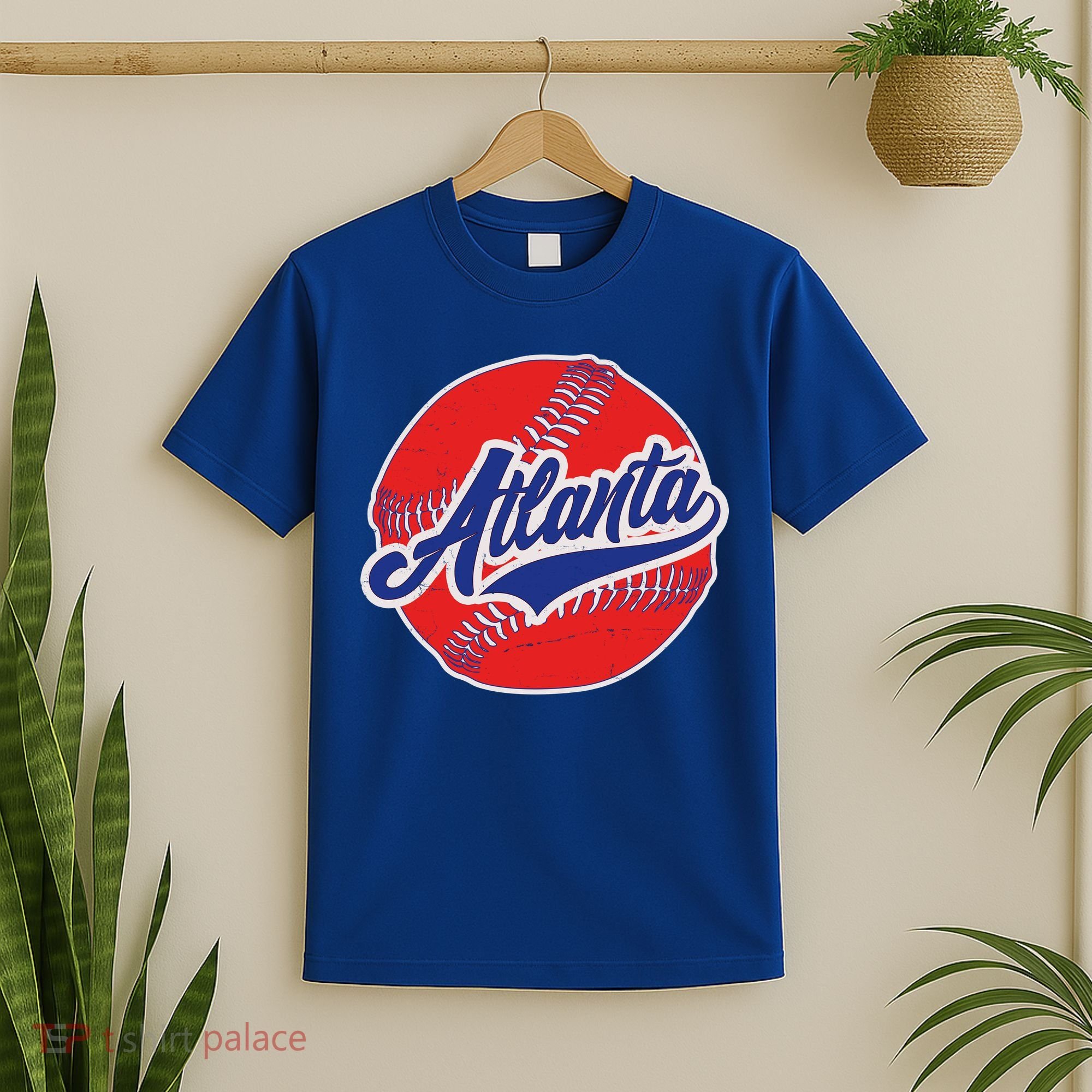 Vintage Atlanta Baseball Sports Logo T-Shirt