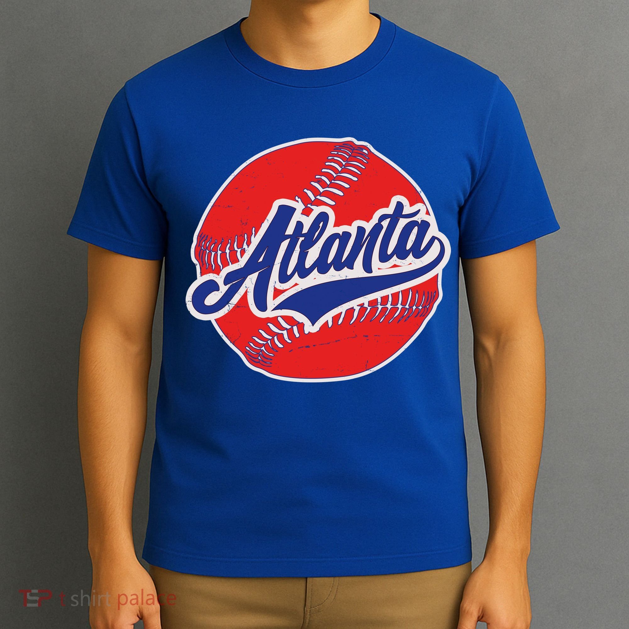 Vintage Atlanta Baseball Sports Logo T-Shirt