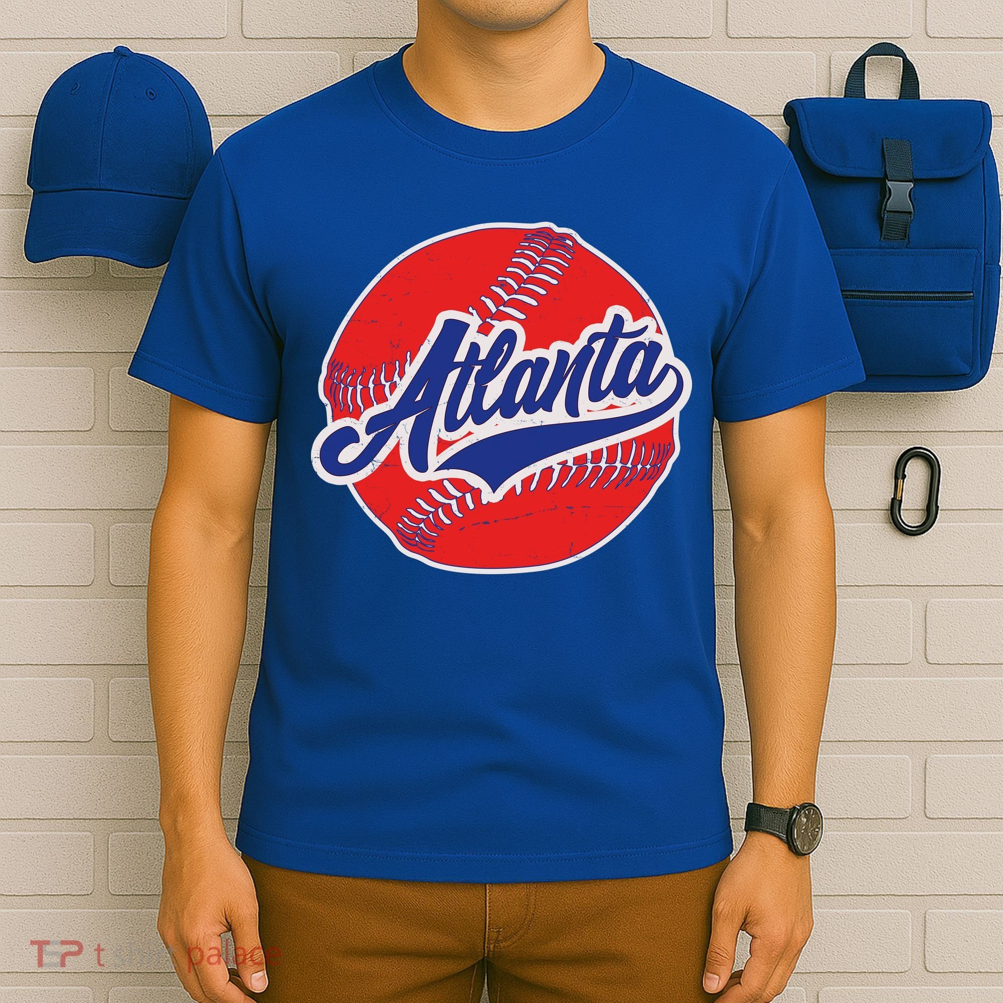 Vintage Atlanta Baseball Sports Logo T-Shirt