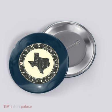 Vintage Austin Texas Logo Button