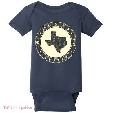 Vintage Austin Texas Logo Baby Bodysuit
