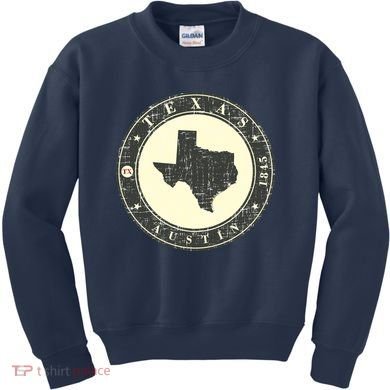 Vintage Austin Texas Logo Kids Sweatshirt
