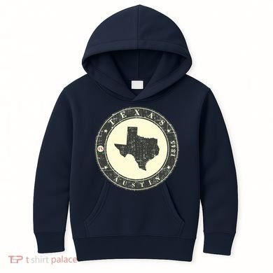 Vintage Austin Texas Logo Kids Hoodie