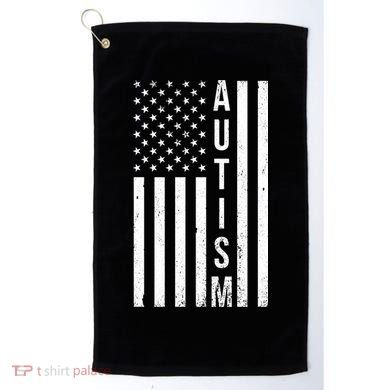 Vintage Autism Flag Golf Towel
