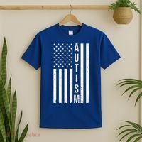 Vintage Autism Flag T-Shirt thumb 2