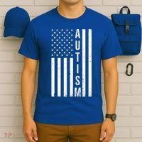Vintage Autism Flag T-Shirt thumb 6