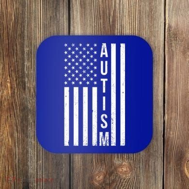 Vintage Autism Flag Coaster