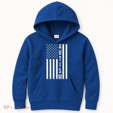 Vintage Autism Flag Kids Hoodie