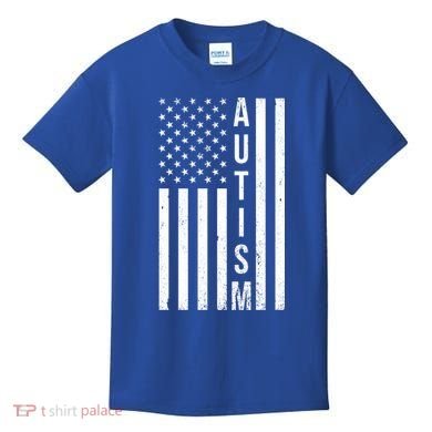 Vintage Autism Flag Kids T-Shirt