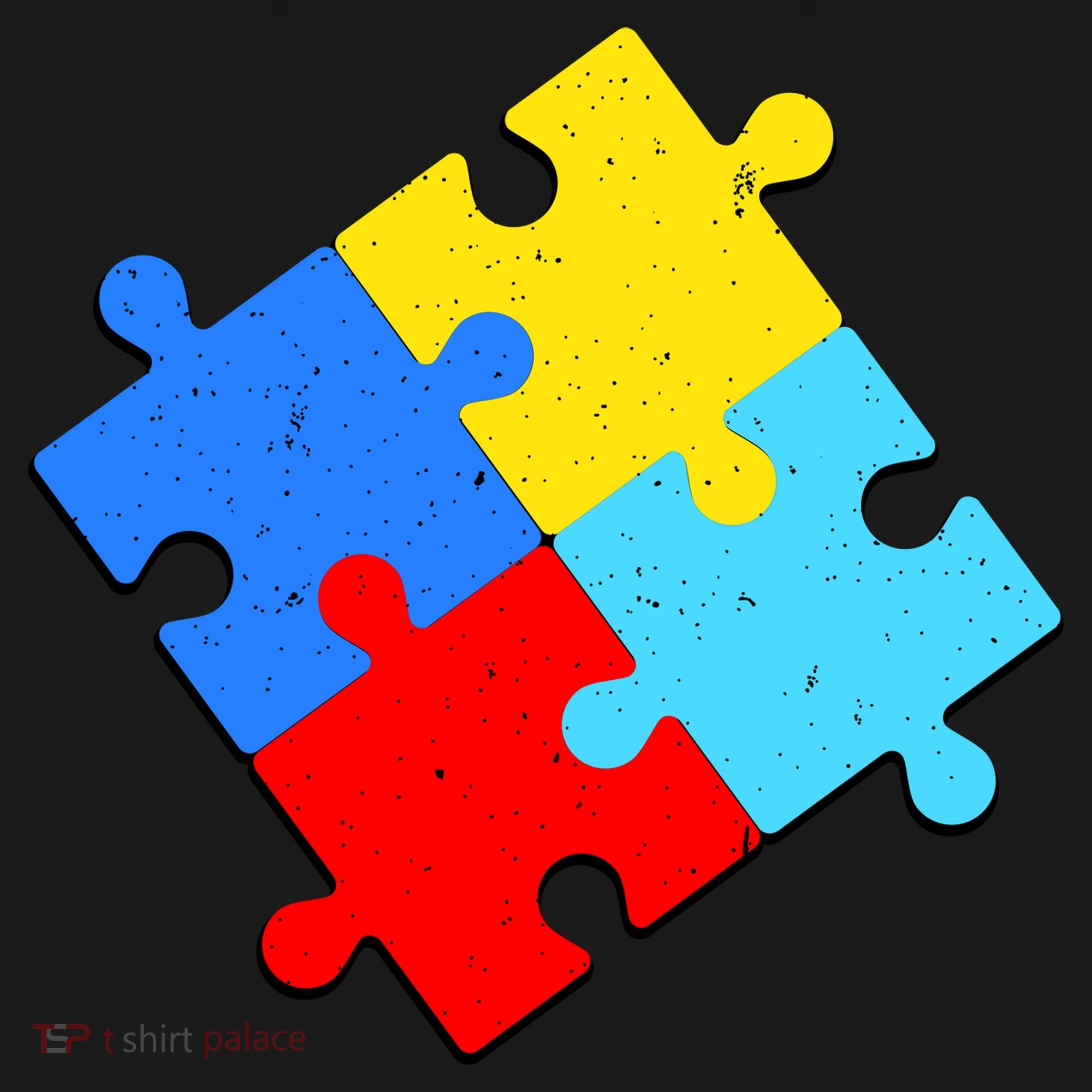 Vintage Autism Puzzle Hoodie