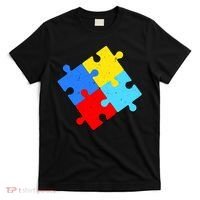 Vintage Autism Puzzle T-Shirt thumb 0