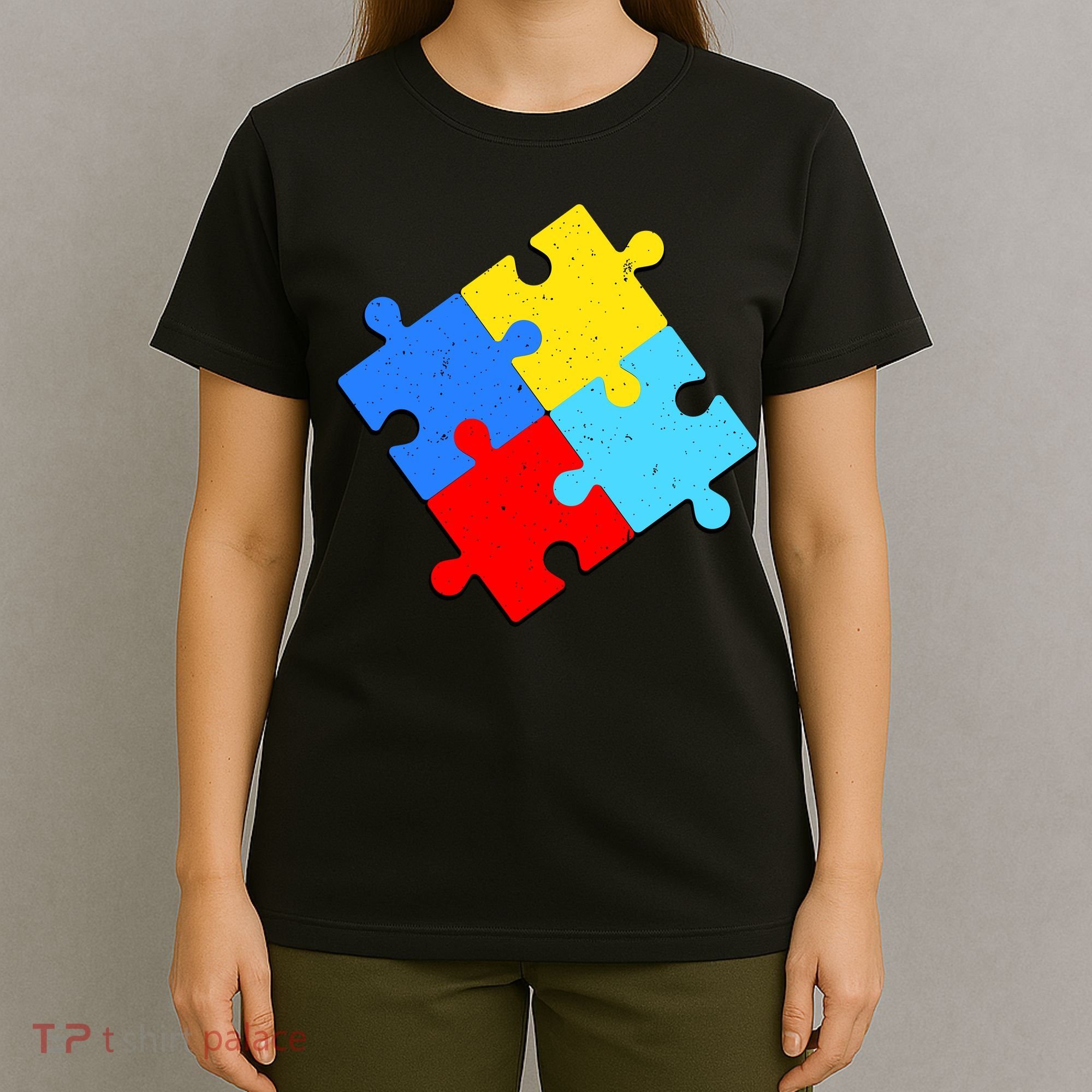 Vintage Autism Puzzle T-Shirt