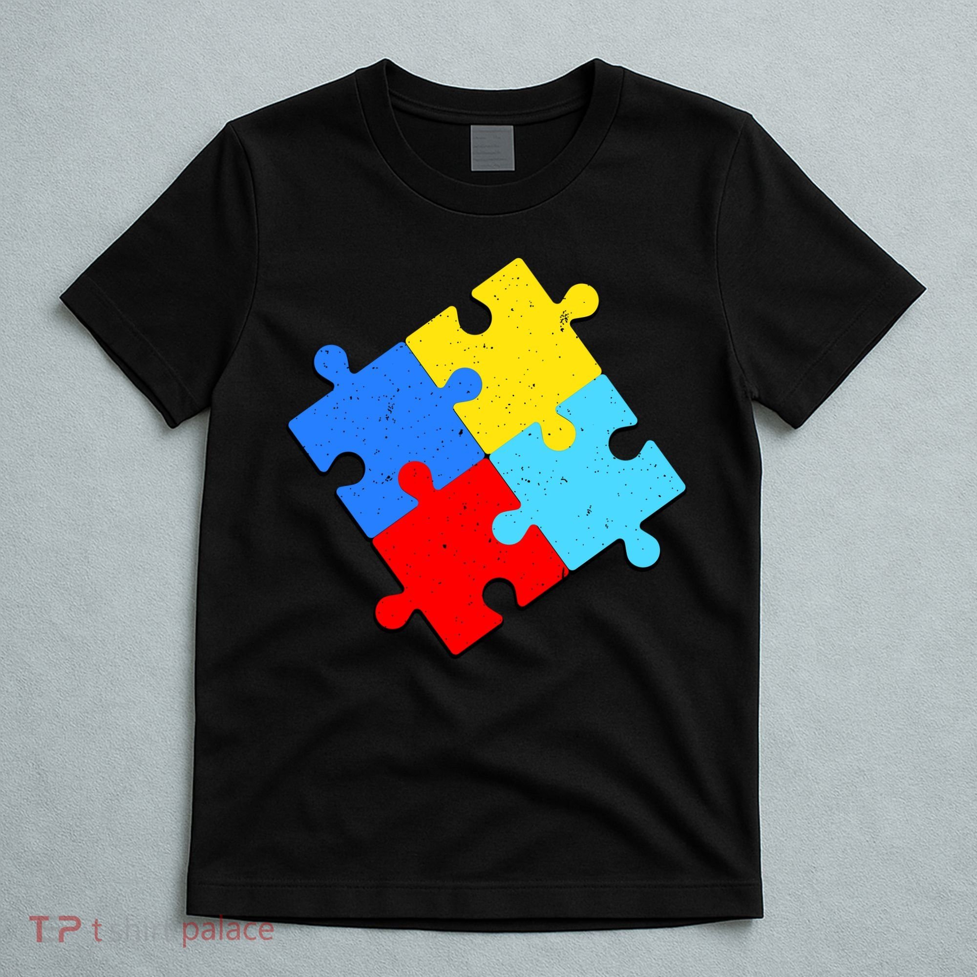Vintage Autism Puzzle T-Shirt