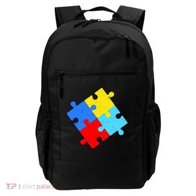 Vintage Autism Puzzle Backpack