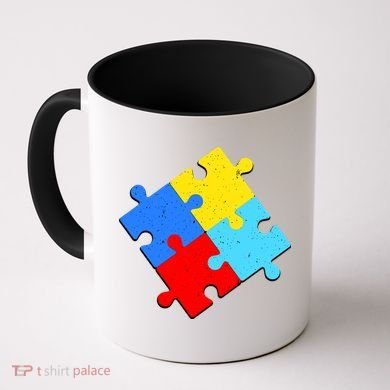 Vintage Autism Puzzle Coffee Mug