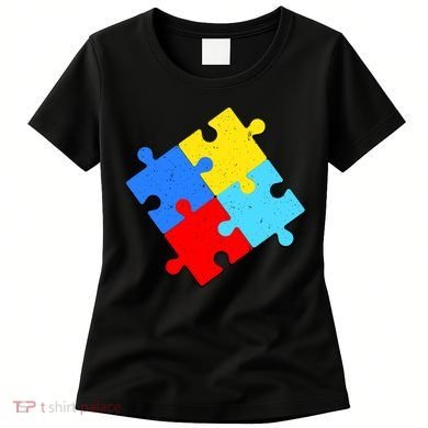 Vintage Autism Puzzle Women's T-Shirt