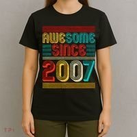 Vintage Awesome Since 2007 Happy 12th Birthday T-Shirt thumb 4