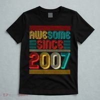 Vintage Awesome Since 2007 Happy 12th Birthday T-Shirt thumb 5