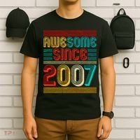 Vintage Awesome Since 2007 Happy 12th Birthday T-Shirt thumb 6