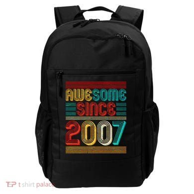 Vintage Awesome Since 2007 Happy 12th Birthday Backpack