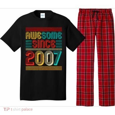 Vintage Awesome Since 2007 Happy 12th Birthday Pajama Set