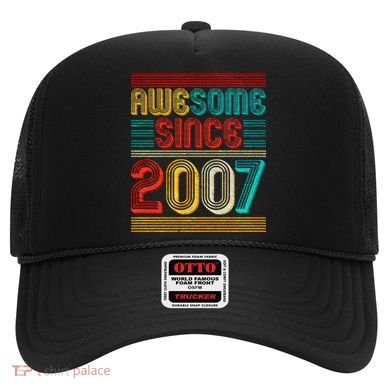 Vintage Awesome Since 2007 Happy 12th Birthday Hat