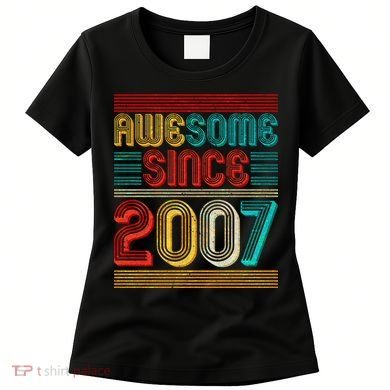 Vintage Awesome Since 2007 Happy 12th Birthday Women's T-Shirt
