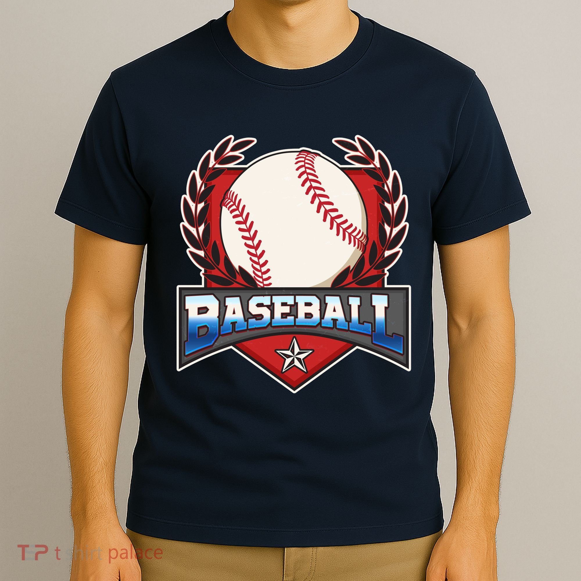 Vintage Baseball Fan Logo T-Shirt