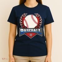 Vintage Baseball Fan Logo T-Shirt thumb 4