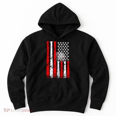 Vintage Baseball Flag Hoodie