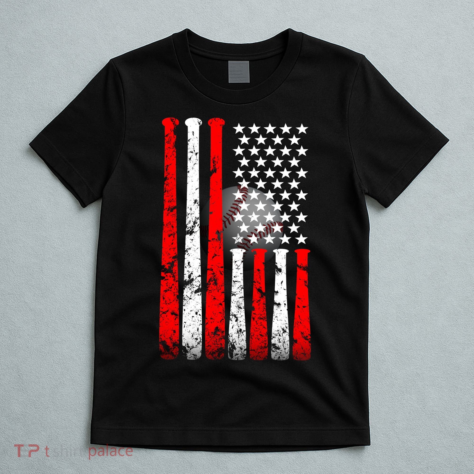 Vintage Baseball Flag T-Shirt