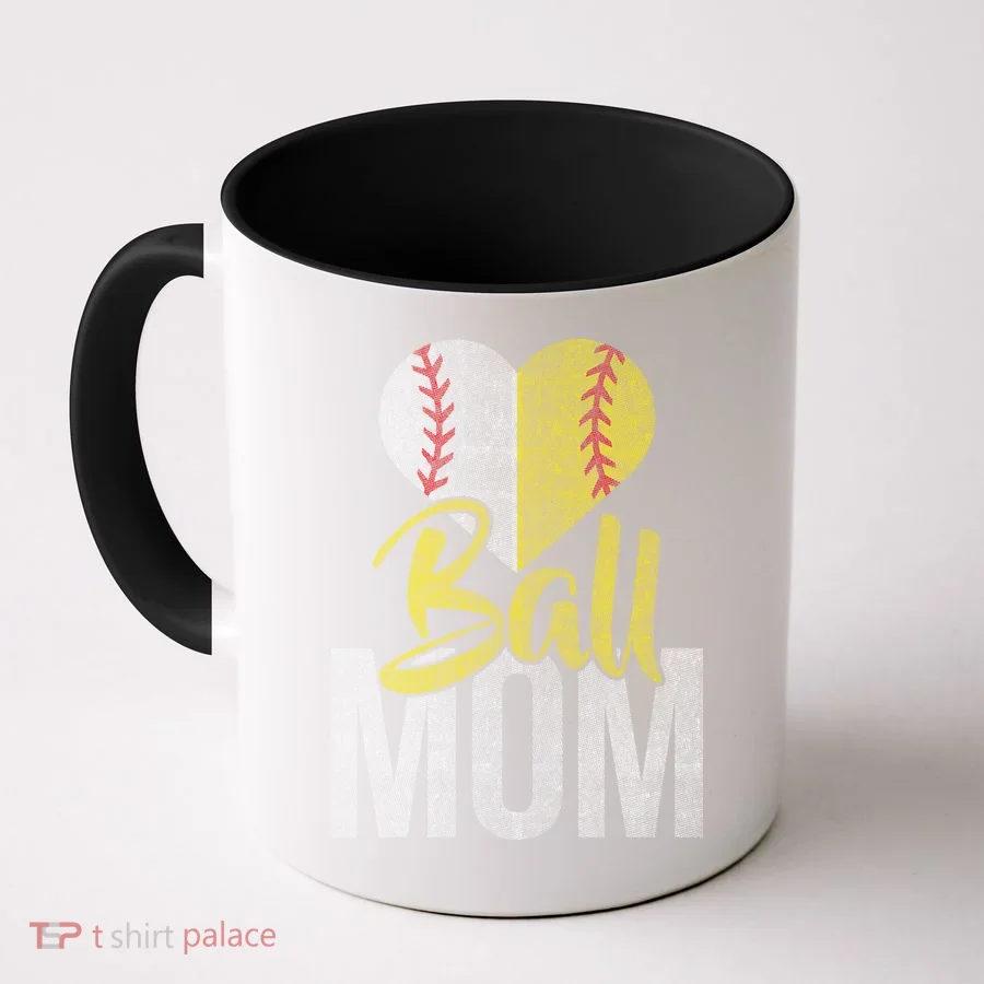 Vintage baseball Mom Coffee Mug
